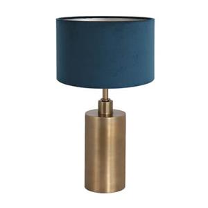 Steinhauer Brass tafellamp blauw metaal 47 cm hoog