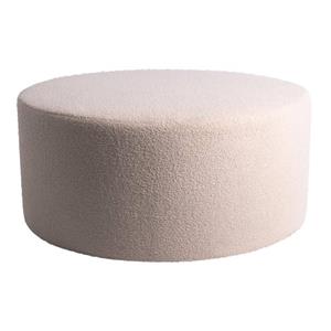 Ptmd Collection Ptmd Evie Teddy Sand Round Pouf