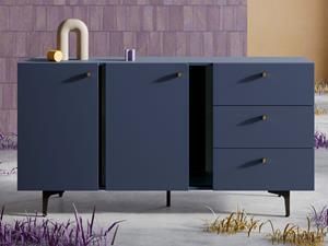 Mobistoxx Dressoir COLORUS 2 deuren 3 lades blauw