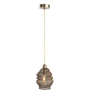 Leen Bakker Hanglamp Niels - bronskleurig - 18xØ20 cm