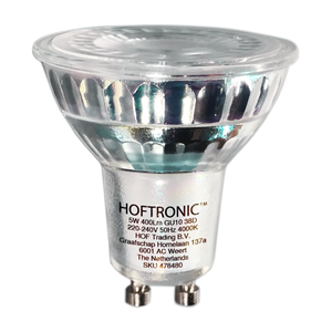 HOFTRONIC™ Set van 25 GU10 LED spots 5 Watt Dimbaar 4000K neutraal wit (vervangt 50W)