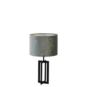 Light & Living Tafellamp Mace/Gemstone - Zwart/Antraciet - Ø30x56cm