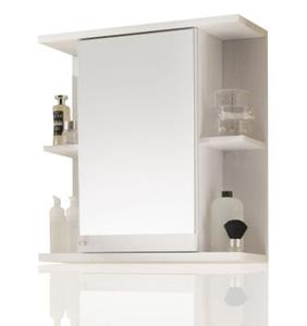 Aileenstore Badmöbel Spiegelschrank Mykonos mit Ablagen weiß