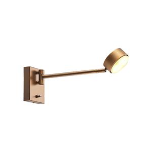 LINDBY Kaylou LED-Wandlampe, ausladend, bronze
