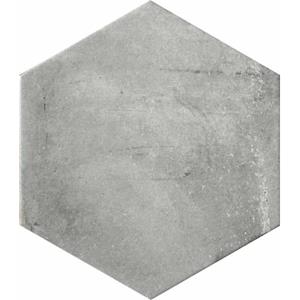 Cir Miami Vloer- en wandtegel hexagon 24x28cm 10mm R10 porcellanato Dust Grey 1513587