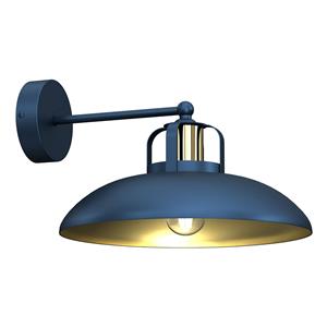 Eko-Light Wandlamp Felix, blauw/goud