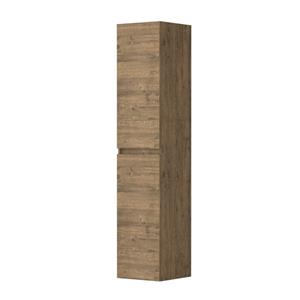 INK badkamerkast 35x37cm 2 deuren links/rechtsdraaiend greeploos keerlijst hout decor 1257403