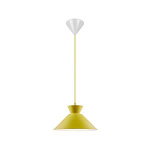 Nordlux Hanglamp Dial met metalen kap, geel, Ø 25 cm