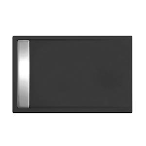 Xenz Easy Tray rechthoekige douchevloer acryl 140x100cm zwart mat