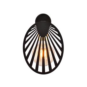 EMIBIG LIGHTING Wandlamp Playa, zwart/goud, 1-lamp