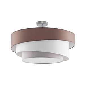 ELC Manasa plafondlamp, grijsbruin/wit/grijs