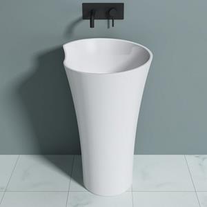 Doporro Waschbecken » Design Standwaschbecken DxH 52,3x90 cm Colossum30 aus Gussmarmor Waschtisch Waschplatz Standsäule«