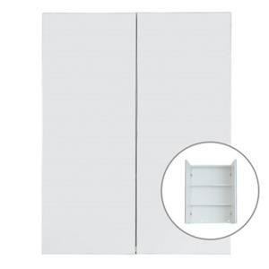 LOMADOX Spiegelschrank Badezimmer LISBOA-19 in Weiß, B/H/T: ca. 60/67/18 cm weiß