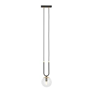 EMIBIG LIGHTING Hanglamp Glam, zwart/helder, 1-lamp