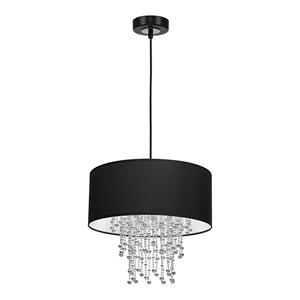 Eko-Light Hanglamp Almeria, zwart/chroom