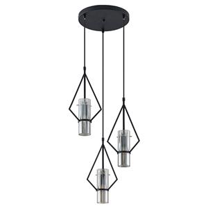 Lindby Timasia hanglamp, 3-lamps, rond