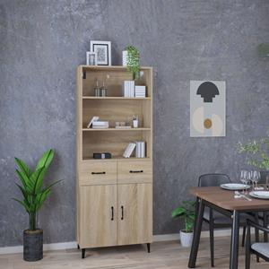 Vidaxl Highboard Sonoma-eiche Holzwerkstoff