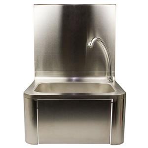 Airbrush-City Einbauwaschbecken »Handwaschbecken Edelstahl Kniebedienung Waschbecken Gastro Hygienebecken«