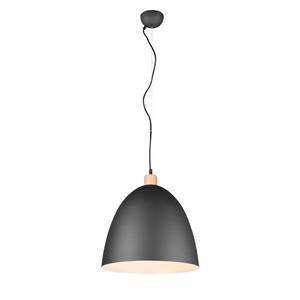 Reality Leuchten Hanglamp Jagger, 1-lamp, Ø 40 cm, zwart