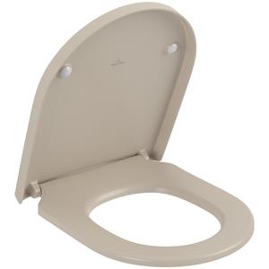 Villeroy & Boch Subway 3.0 closetzitting softclose en quickrelease 43.8x37.4x4.2cm almond 8M42S1AM