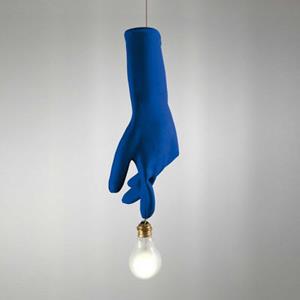Ingo Maurer Luzy Blue Pendelleuchte / LED - 1 Glühlampe -  - Blau