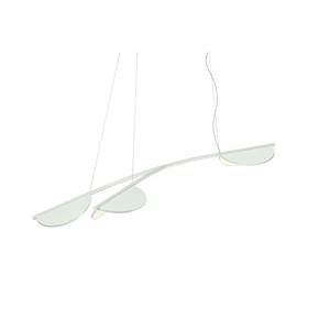 Flos Almendra Organic S3 Y Short Pendelleuchte / LED - L 161,13 cm / 3 drehbare Diffusoren -  - Weiß