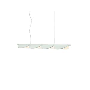 Flos Almendra Linear S4 Pendelleuchte / LED - L 166,5 cm / 4 drehbare Diffusoren -  - Weiß