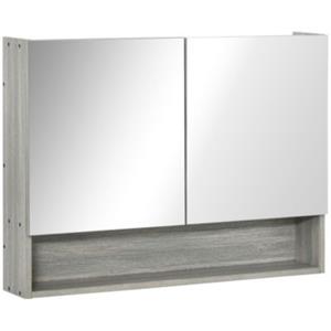 Kleankin Spiegelschrank mit Tür grau