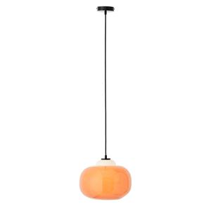 Brilliant Hanglamp Blop van glas, oranje