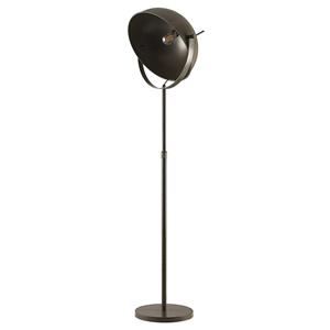 Lindby Muriel vloerlamp, 1-lamp, donkergrijs