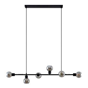 LINDBY Biscala LED-Pendellampe schwarz/rauch