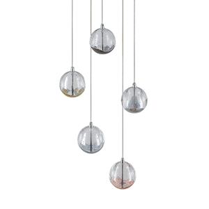 Lucande Hayley LED hanglamp, 5-lamps