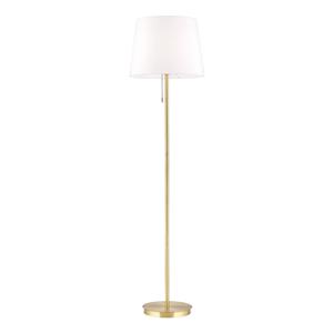 Orion Textiel-vloerlamp Ludwig, oudmessing