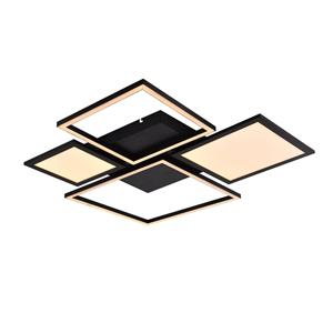 Lucande Narumi LED plafondlamp CCT, 75 cm, zwart