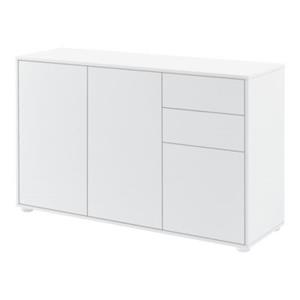 En.casa Sideboard Paarl Kommode 74x117x36cm mit 2 Schubladen und 3 Schranktüren in verschiedenen Farben weiß Modell 1