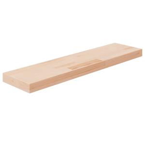 vidaxl Plank 80x20x4 cm onbehandeld massief eikenhout