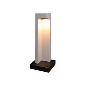 VK Lighting Trigono - tuinpaal - 18 x 18 x 49 cm - 6,5W LED incl. - IP65 - grijs