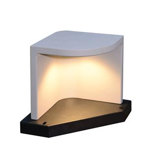 VK Lighting Trigono - sokkellamp - 30 x 30 x 29 cm - 6,5W LED incl. - IP65 - grijs