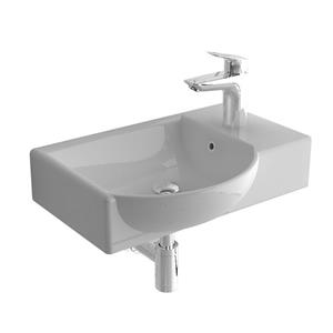 Alpenberger Waschbecken » Waschbecken 45 cm mit Überaluf, « (Handwaschbecken, 1-St., 1-tlg), reinigungsfreundlich