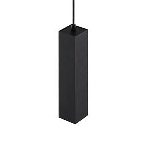 Prios Neliyah hanglamp, hoekig, zwart, 1-lamp