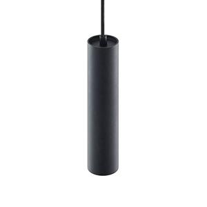 Prios Neliyah hanglamp, rond, zwart, 1-lamp