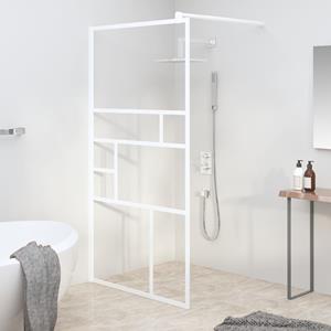 VIDAXL Duschwanne »Duschwand für Walk-In Dusche 100x195 cm ESG-Glas Weiß Duschabtrennung«