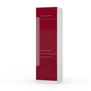 Vicco Kühlumbauschrank 60 cm Küchenschrank Hochschrank Küchenzeile Fame-Line bordeaux