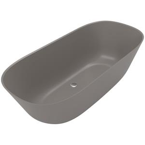 Villeroy & Boch Theano vrijstaand duobad 175x80cm kunststof quaryl ovaal Mat Grijs UBQ175ANH7F200V-3S