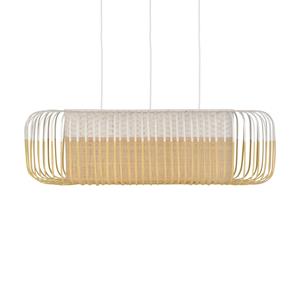 Forestier Bamboo ovaal M hanglamp wit/natuur