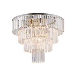 Nowodvorski Lighting Plafondlamp Cristal, transparant/zilver, Ø 71cm
