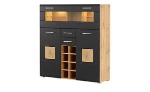 Barschrank ¦ Maße (cm): B: 120 H: 129 T: 37  - Möbel Kraft