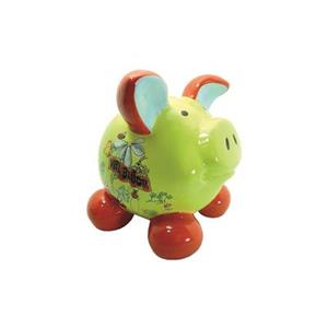 HTI-Living Sparschwein klein, farbig Keramik bunt