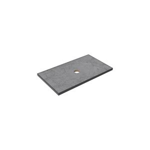 Thebalux Type wastafelblad 80x46cm frame mat zwart Keramiek Petra Grey 2TY80076P