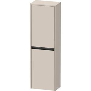 Duravit Ketho.2 Halfhoge kast 40x24x132cm 2 Rechtsdraaiende deuren Spaanplaat Taupe Mat K21319R91910000